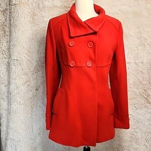 Searle Red Wool Coat